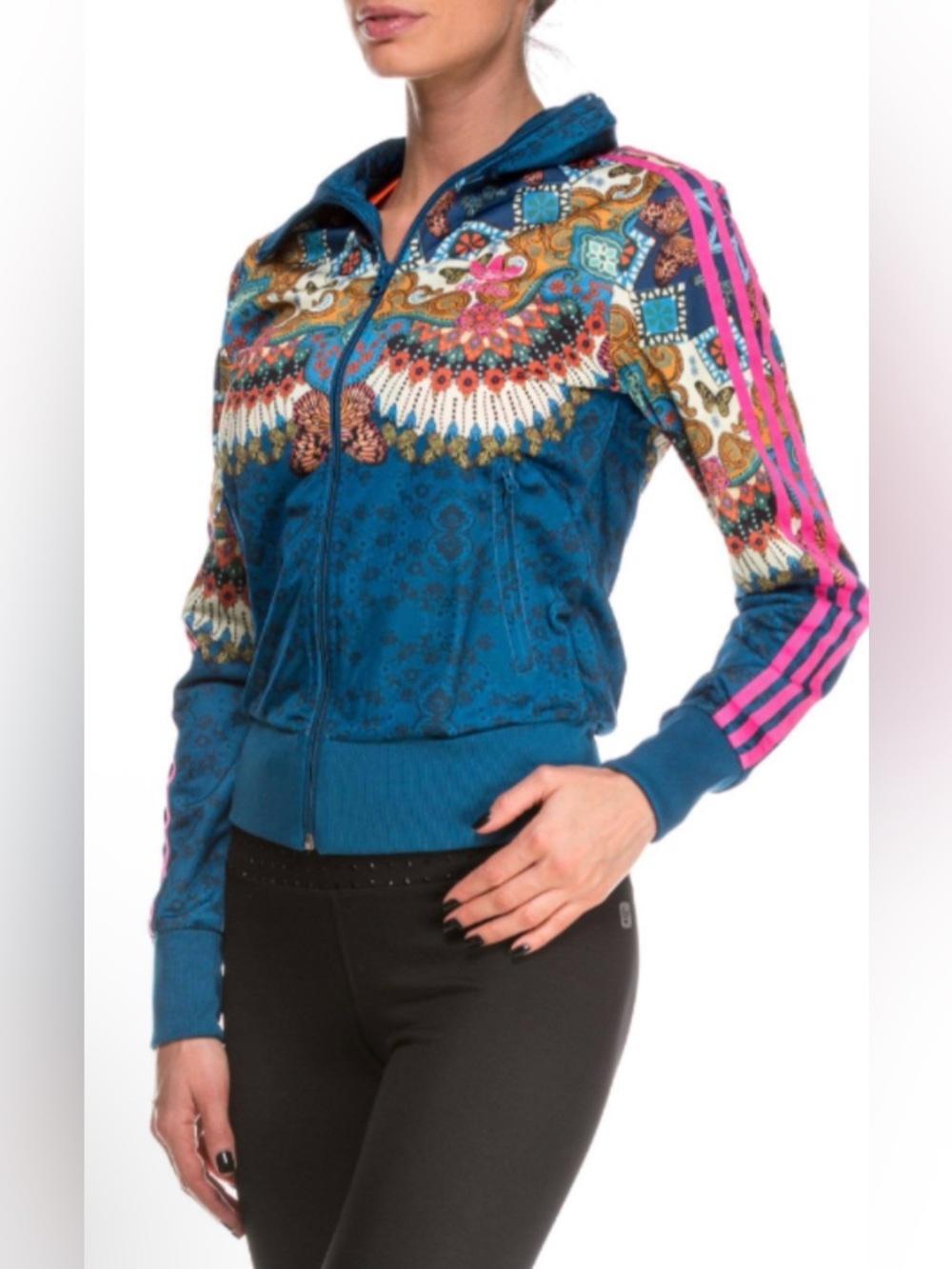 adidas x Farm Rio bomber crop jacket
